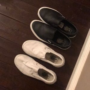 Vans Leather Slip On shoes